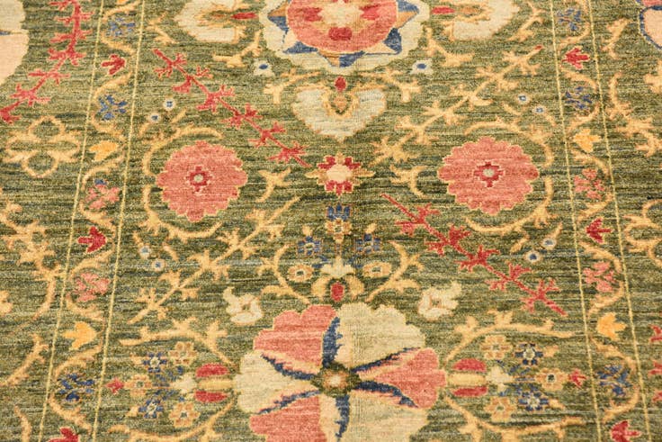 Detail image of 5' x 6' 3 Hand Knotted Ariana Ziegler Oriental Rug