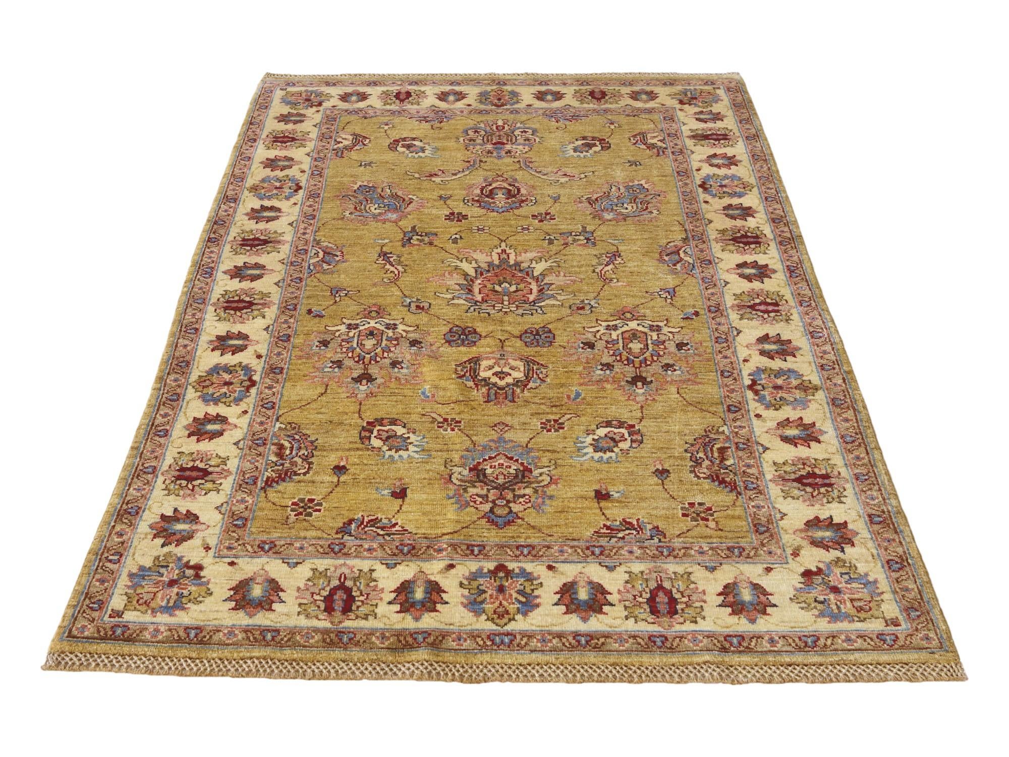 3' 10 x 6' 8 Hand Knotted Ariana Ziegler Rug