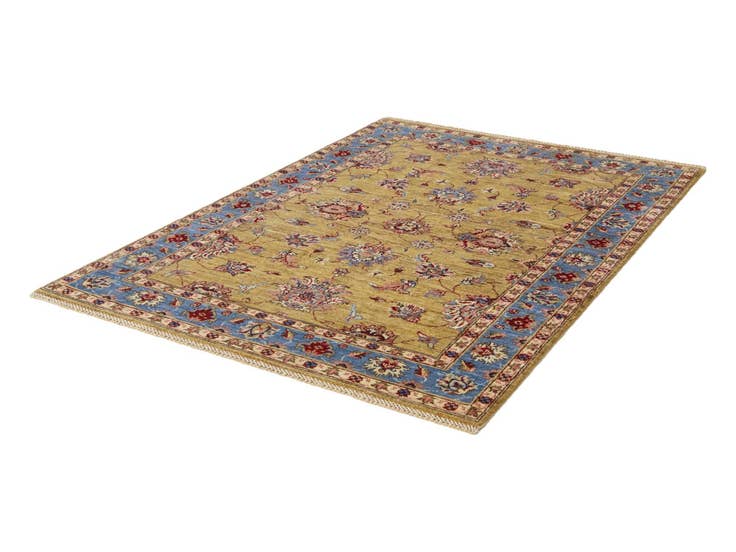 Detail image of 4' 2 x 6' Hand Knotted Ariana Ziegler Rug