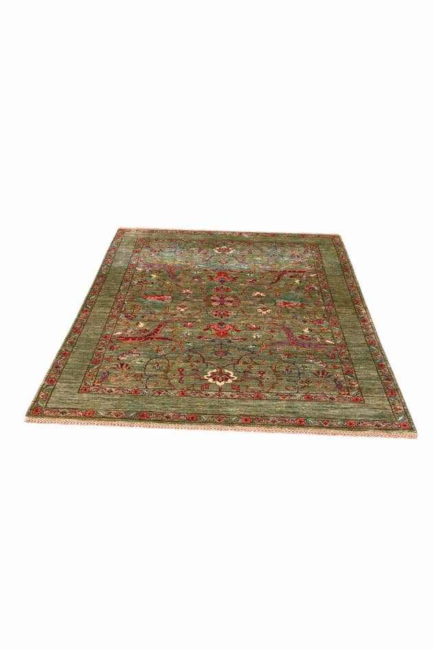 Detail image of 5' 1 x 6' 8 Hand Knotted Ariana Ziegler Rug