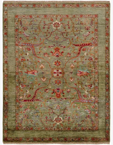 5' 1 x 6' 8 Hand Knotted Ariana Ziegler Rug