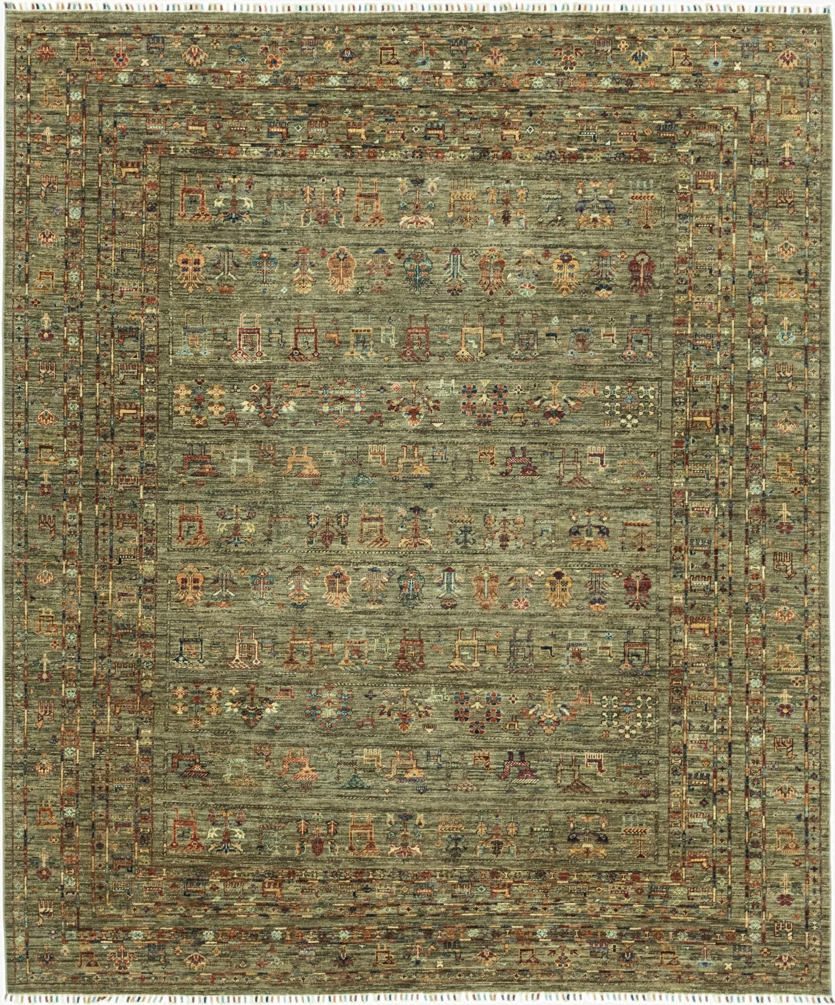  8' 2 x 9' 8  Hand Knotted Ariana Ziegler Rug