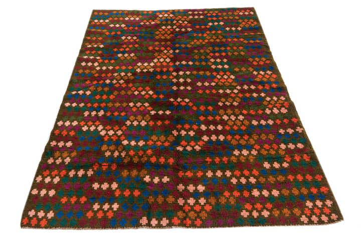 3' 10 x 5' 7 Hand Knotted Balouch Wool Rug