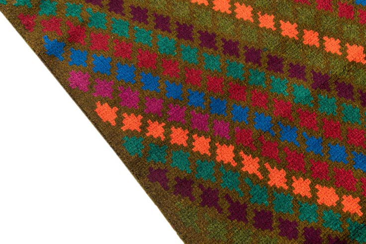 Detail image of 3' x 4' 3 Hand Knotted Balouch Wool Rug