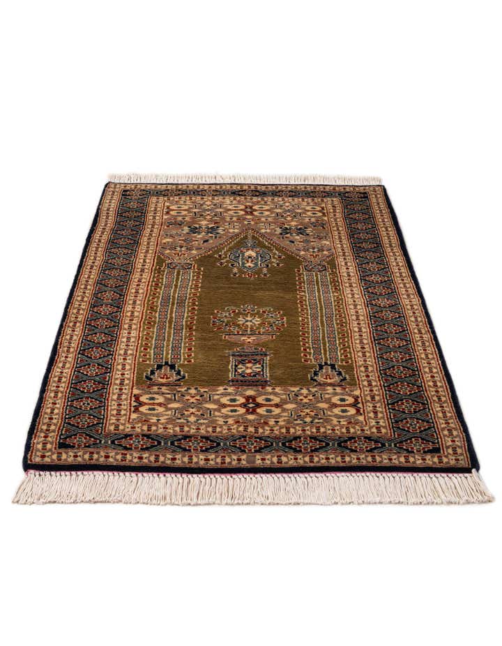 2' 7 x 4' 3 Hand Knotted Bokhara Wool Rug