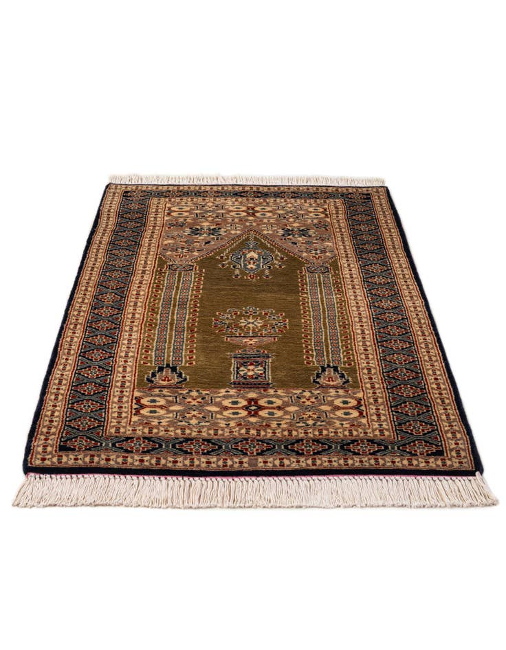 Detail image of 2' 7 x 4' 3 Hand Knotted Bokhara Wool Rug