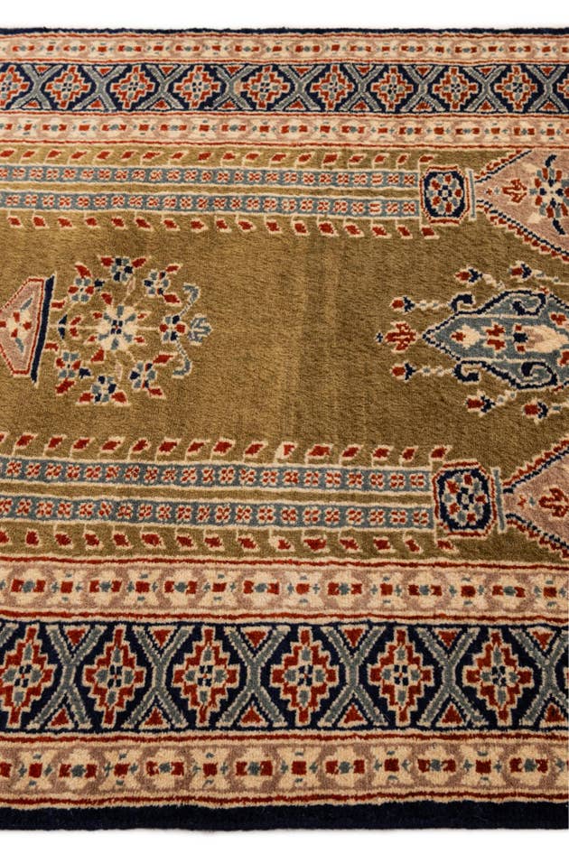 Detail image of 2' 7 x 4' 3 Hand Knotted Bokhara Wool Rug