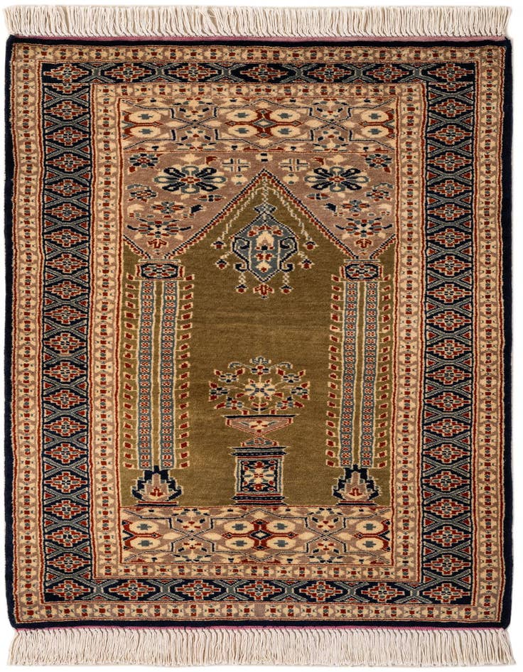 Detail image of 2' 7 x 4' 3 Hand Knotted Bokhara Wool Rug