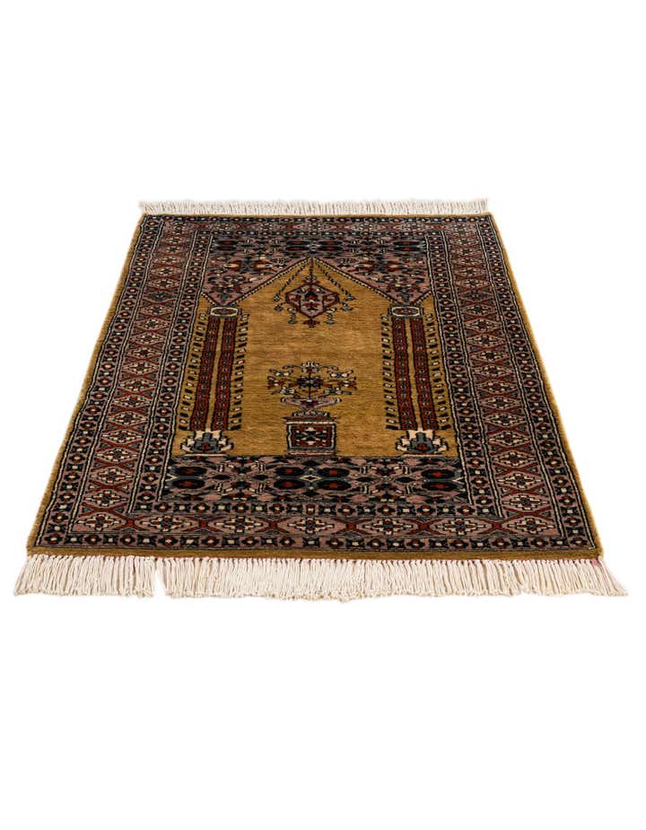 2' 7 x 4' 4 Hand Knotted Bokhara Wool Rug