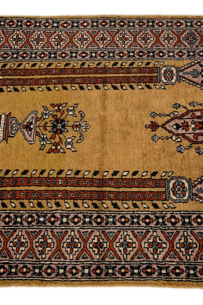 2' 7 x 4' 4 Hand Knotted Bokhara Wool Rug