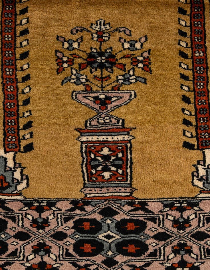 Detail image of 2' 7 x 4' 4  Hand Knotted Bokhara Wool Rug