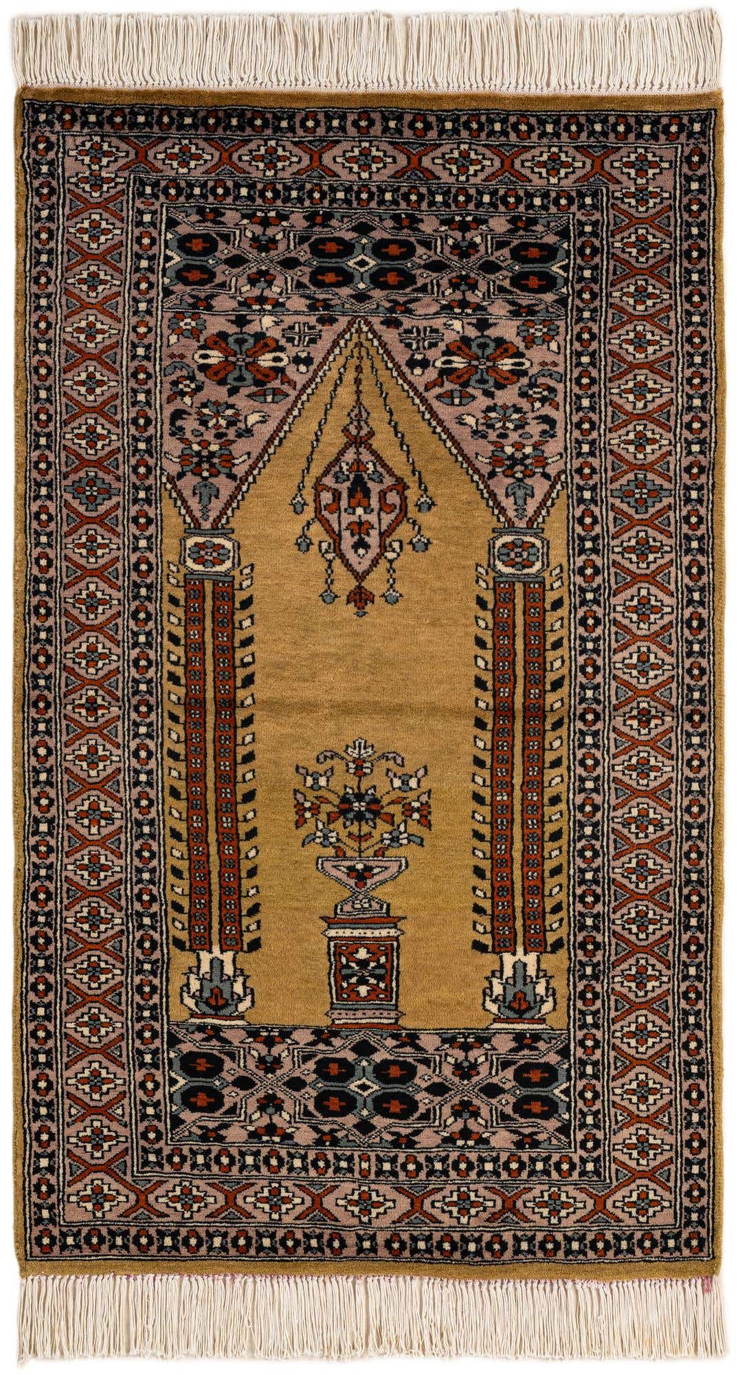 2' 7 x 4' 4 Hand Knotted Bokhara Wool Rug