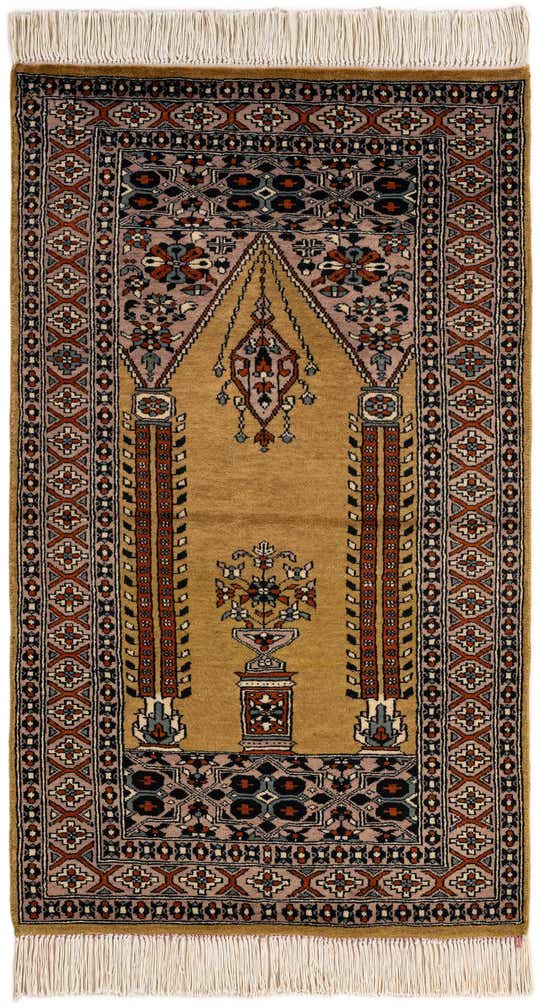 2' 7 x 4' 4 Hand Knotted Bokhara Wool Rug