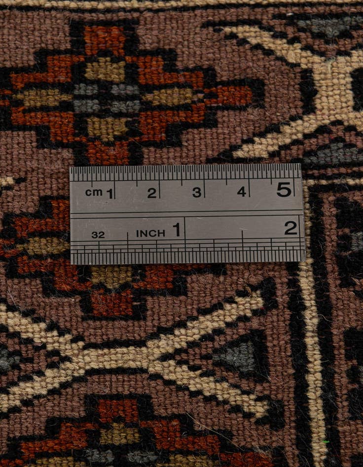 Detail image of 2' 8 x 4' 7  Hand Knotted Bokhara Oriental Wool Rug