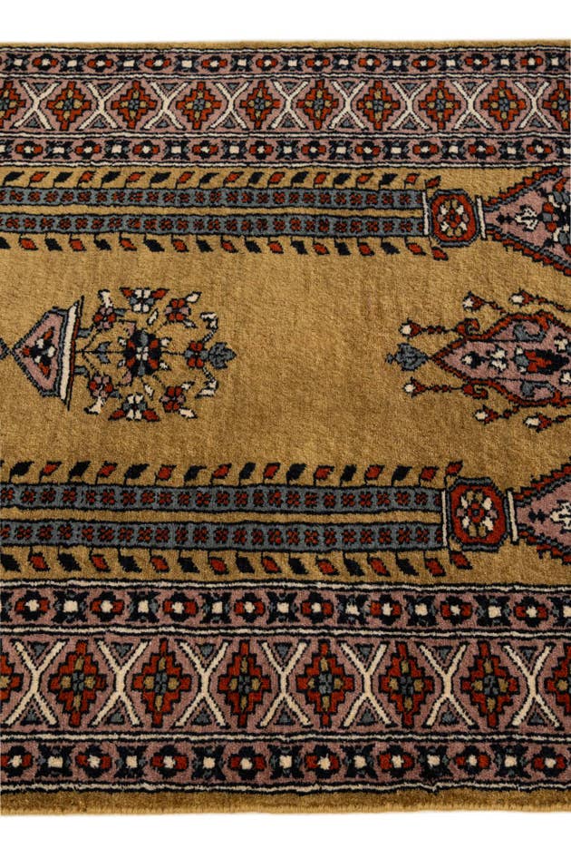 Detail image of 2' 8 x 4' 7 Hand Knotted Bokhara Oriental Wool Rug