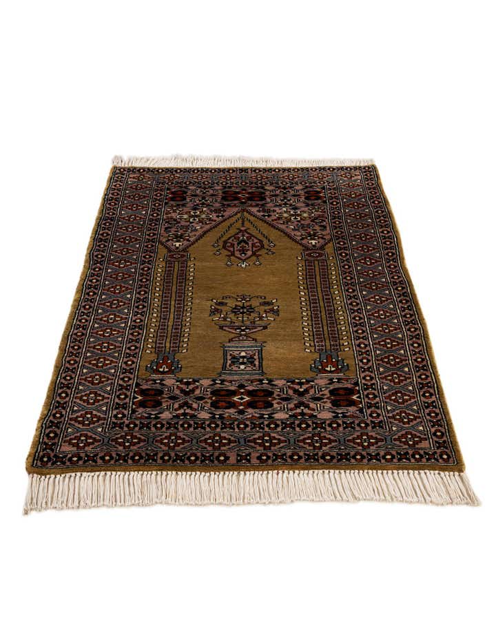 2' 9 x 4' 3 Hand Knotted Bokhara Oriental Wool Rug