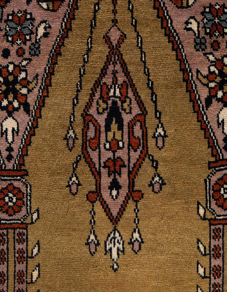 Detail image of 2' 9 x 4' 3  Hand Knotted Bokhara Oriental Wool Rug