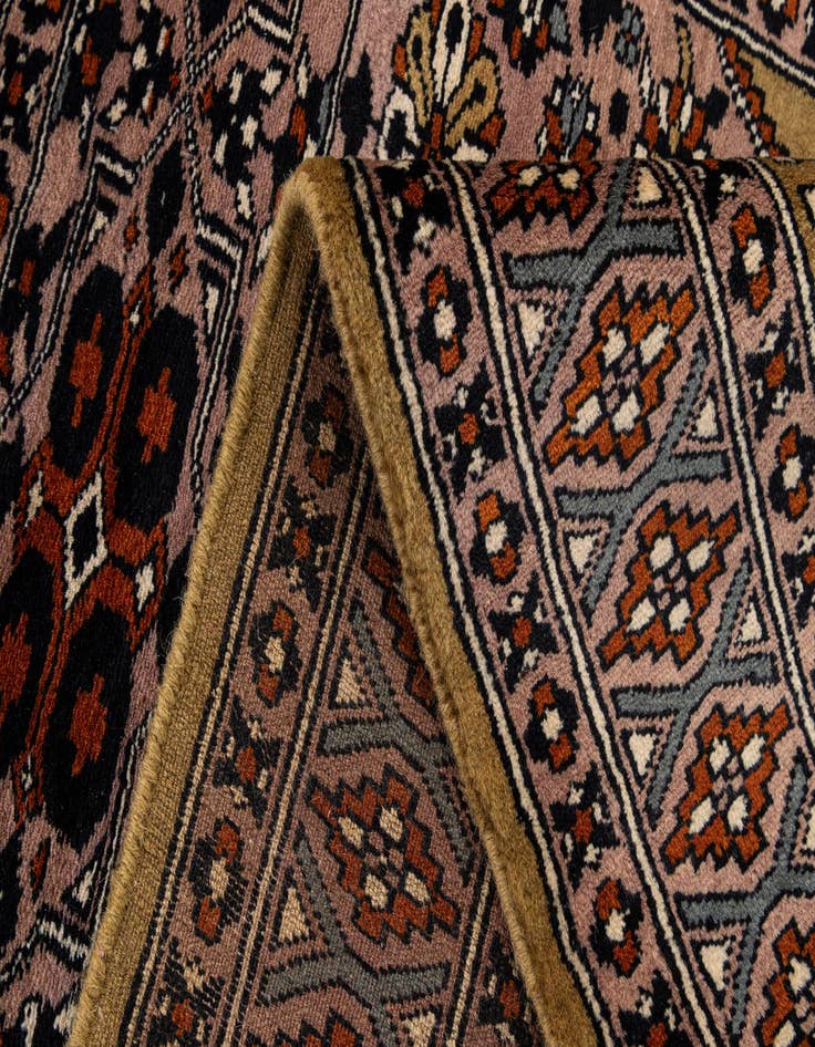 Detail image of 2' 9 x 4' 3  Hand Knotted Bokhara Oriental Wool Rug