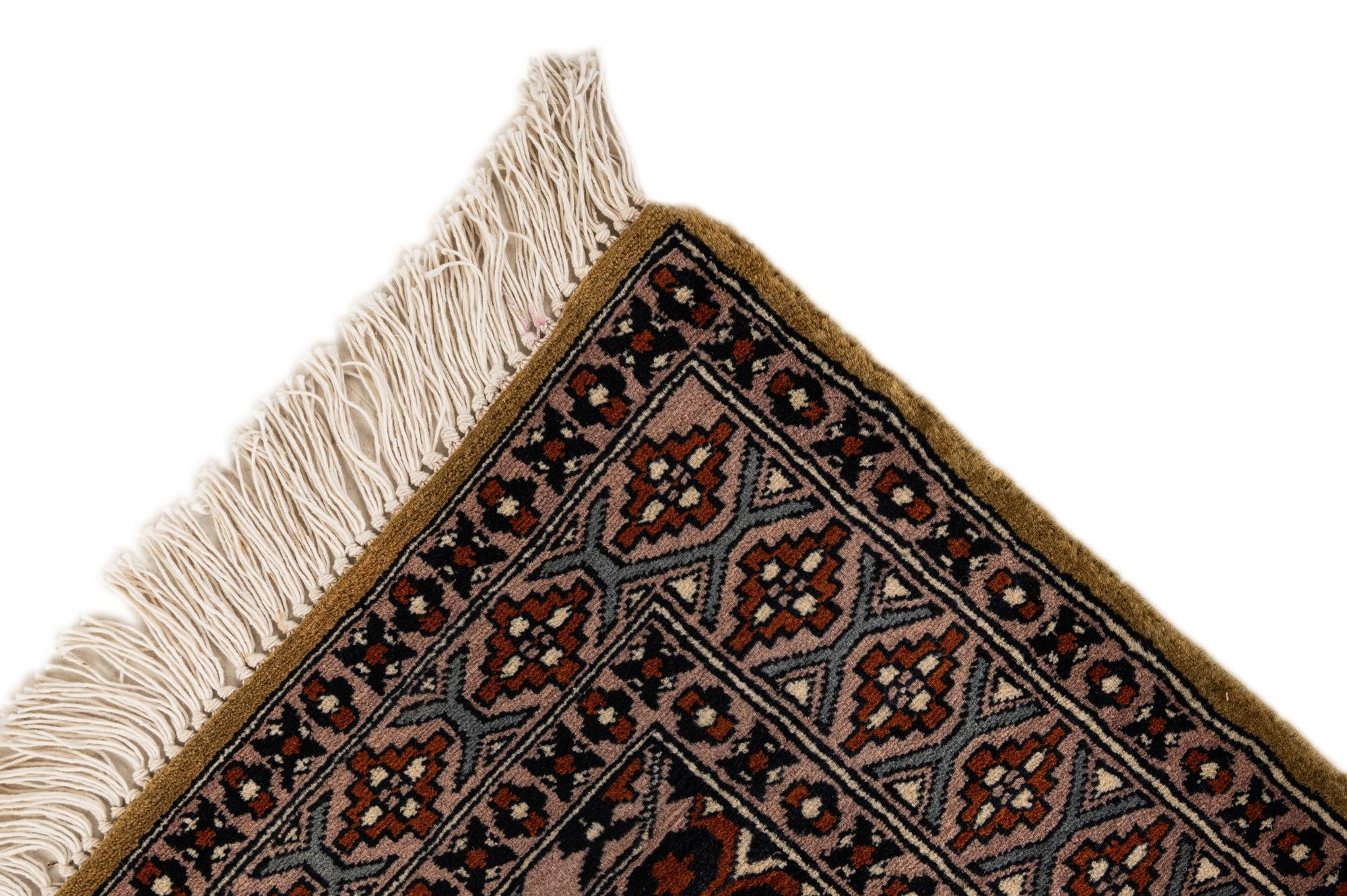 2' 9 x 4' 3 Hand Knotted Bokhara Oriental Wool Rug