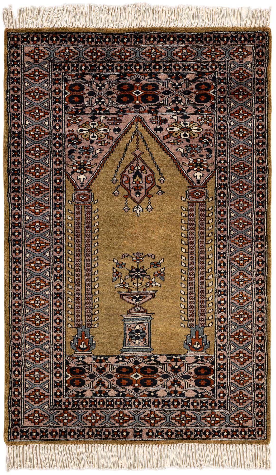 2' 9 x 4' 3 Hand Knotted Bokhara Oriental Wool Rug
