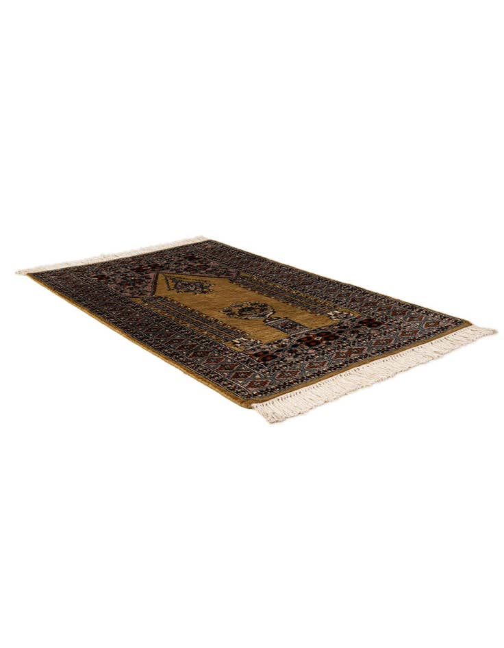 Detail image of 2' 9 x 4' 3 Hand Knotted Bokhara Oriental Wool Rug