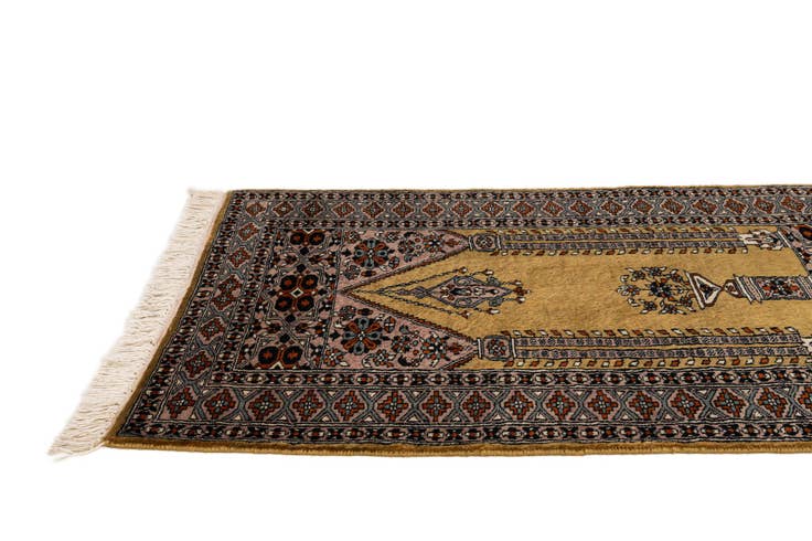 Detail image of 2' 9 x 4' 3 Hand Knotted Bokhara Oriental Wool Rug