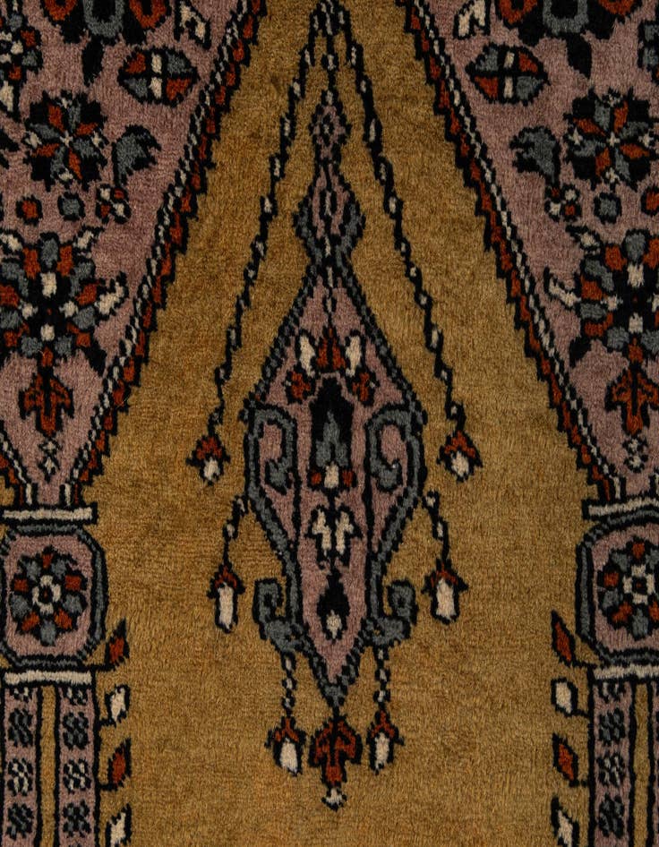 Detail image of 2' 9 x 4' 3  Hand Knotted Bokhara Oriental Wool Rug
