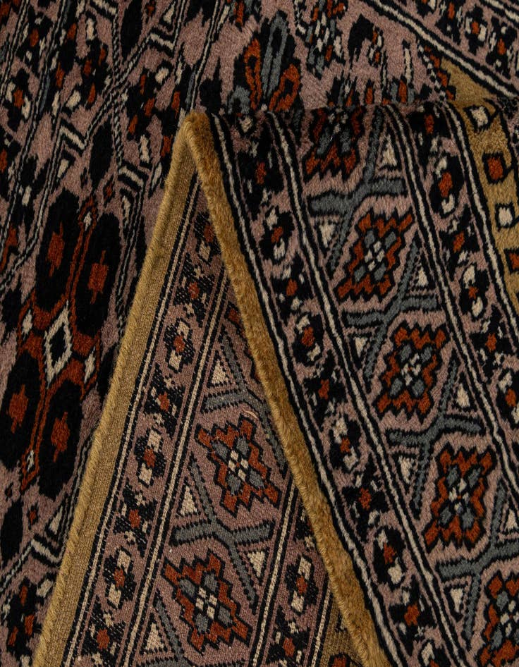Detail image of 2' 9 x 4' 3  Hand Knotted Bokhara Oriental Wool Rug