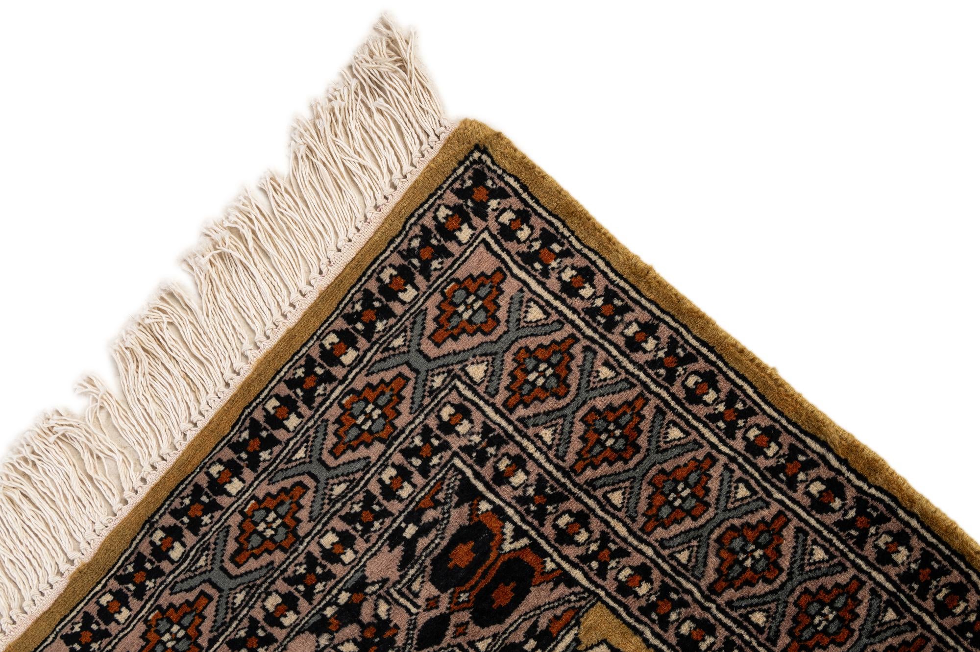 2' 9 x 4' 3 Hand Knotted Bokhara Oriental Wool Rug