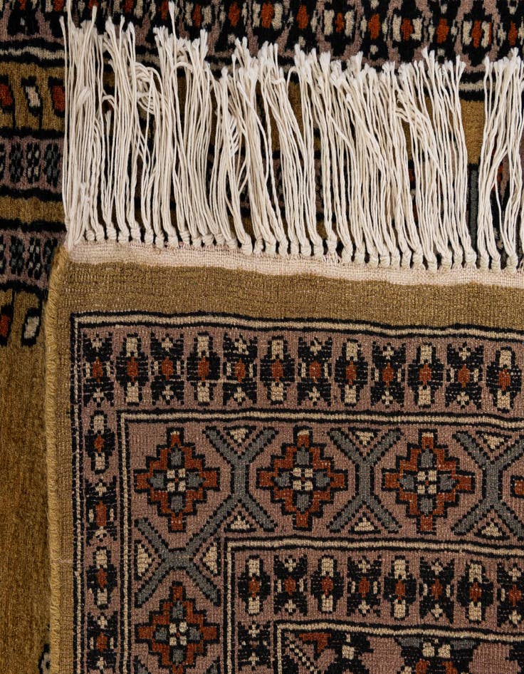 Detail image of 2' 9 x 4' 3  Hand Knotted Bokhara Oriental Wool Rug