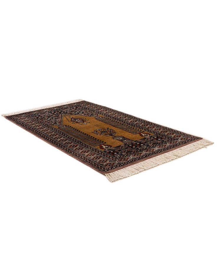 Detail image of 2' 8 x 4' 5  Hand Knotted Bokhara Oriental Wool Rug