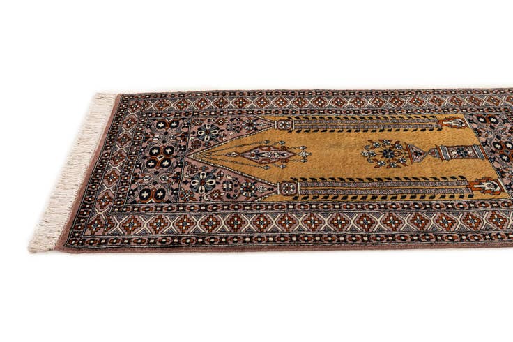 Detail image of 2' 8 x 4' 5 Hand Knotted Bokhara Oriental Wool Rug