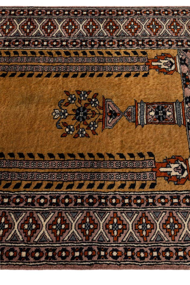 Detail image of 2' 8 x 4' 5 Hand Knotted Bokhara Oriental Wool Rug