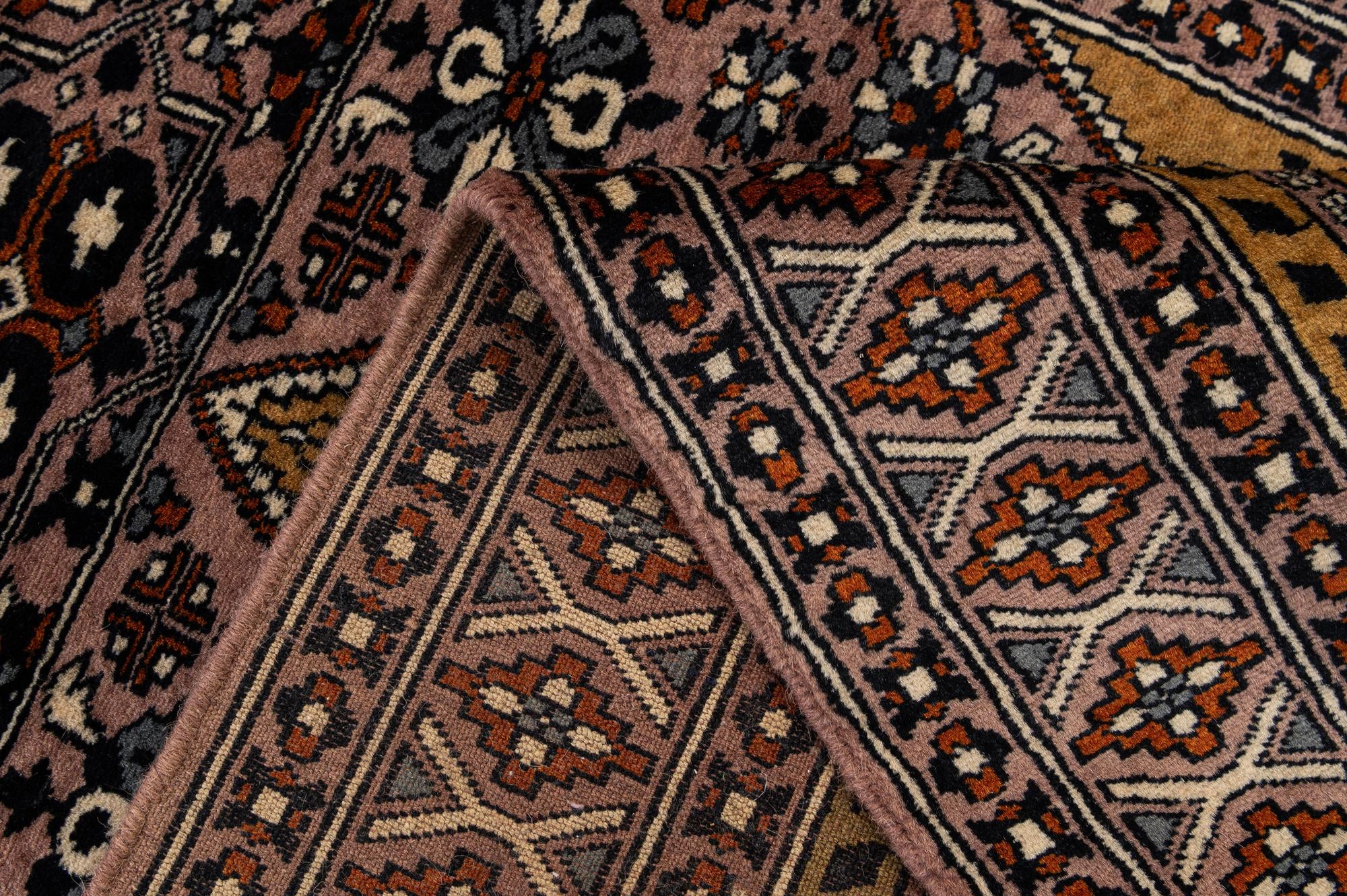 2' 8 x 4' 5 Hand Knotted Bokhara Oriental Wool Rug