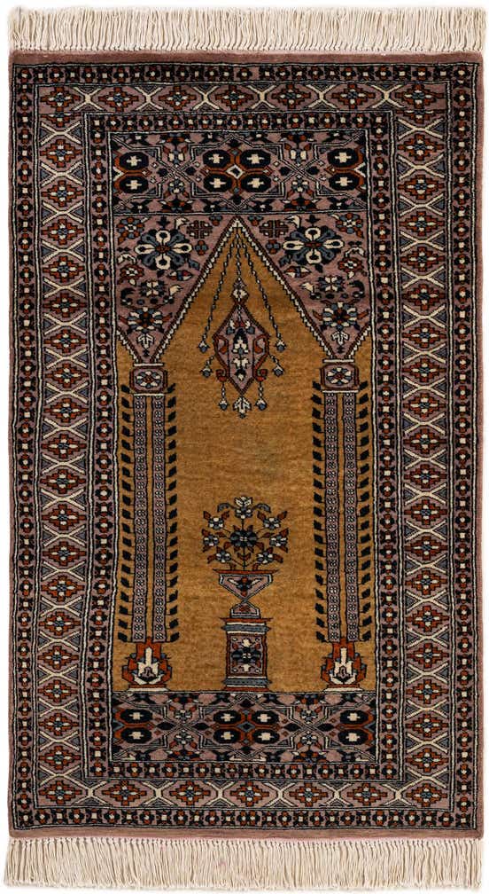 2' 8 x 4' 5 Hand Knotted Bokhara Oriental Wool Rug
