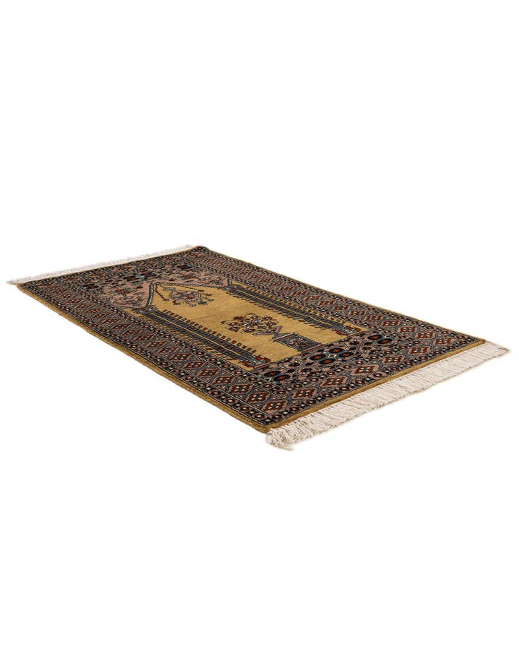 Detail image of 2' 8 x 4' 8 Hand Knotted Bokhara Oriental Wool Rug