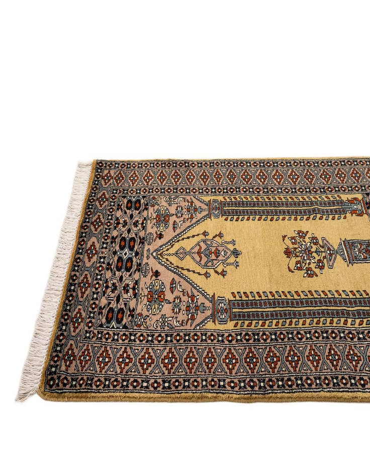 Detail image of 2' 8 x 4' 8  Hand Knotted Bokhara Oriental Wool Rug