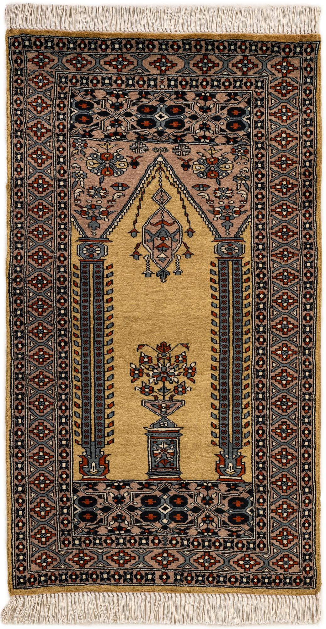 2' 8 x 4' 8 Hand Knotted Bokhara Oriental Wool Rug
