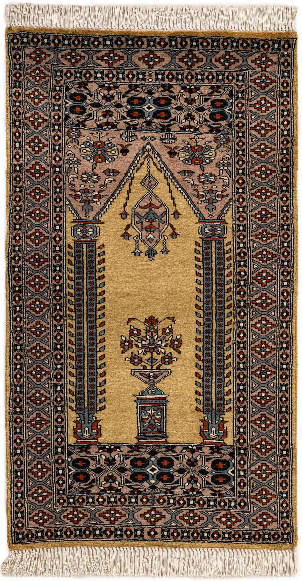 2' 8 x 4' 8 Hand Knotted Bokhara Oriental Wool Rug