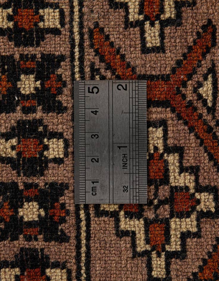 Detail image of 2' 8 x 4' 3  Hand Knotted Bokhara Oriental Wool Rug