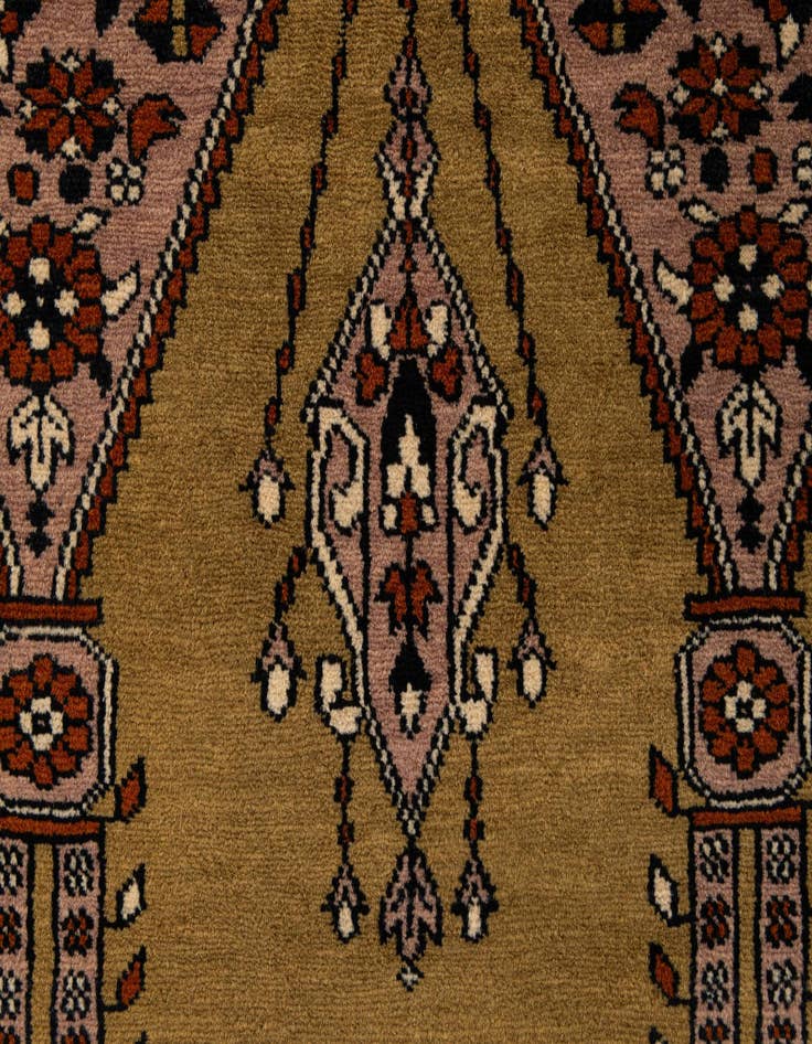 Detail image of 2' 8 x 4' 3  Hand Knotted Bokhara Oriental Wool Rug