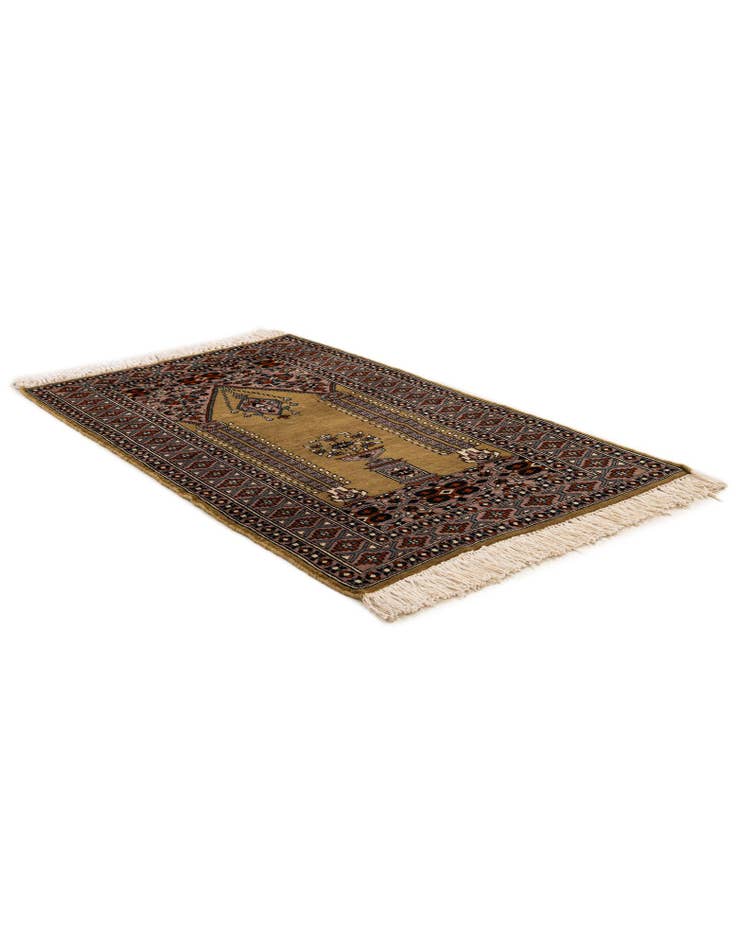 Detail image of 2' 8 x 4' 4 Hand Knotted Bokhara Oriental Wool Rug