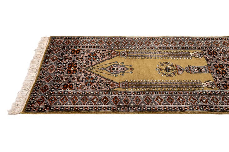 Detail image of 2' 8 x 4' 4 Hand Knotted Bokhara Oriental Wool Rug