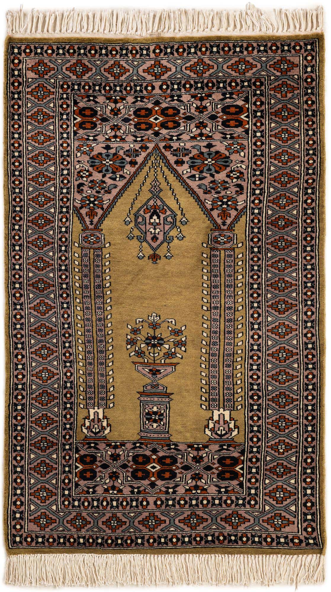 2' 8 x 4' 4 Hand Knotted Bokhara Oriental Wool Rug