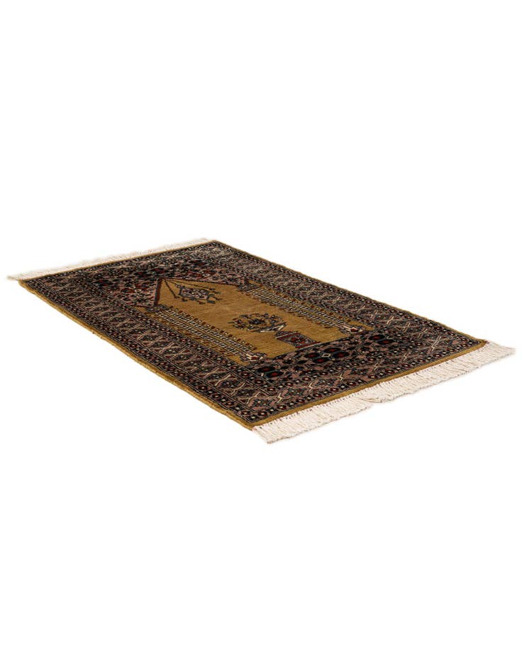 Detail image of 2' 9 x 4' 4  Hand Knotted Bokhara Oriental Wool Rug