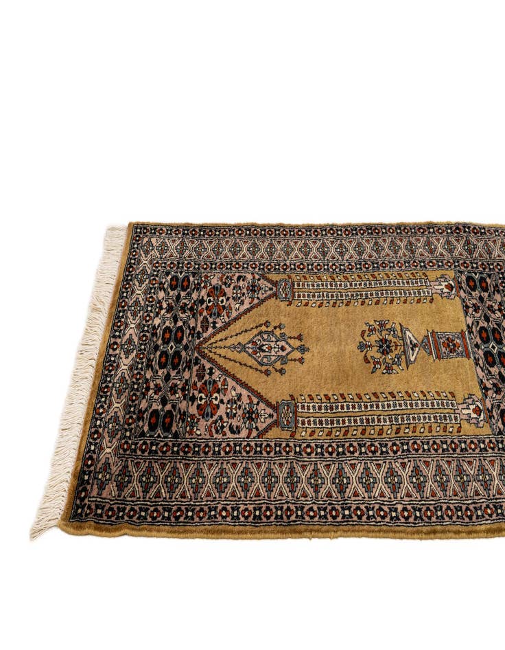 Detail image of 2' 9 x 4' 4  Hand Knotted Bokhara Oriental Wool Rug