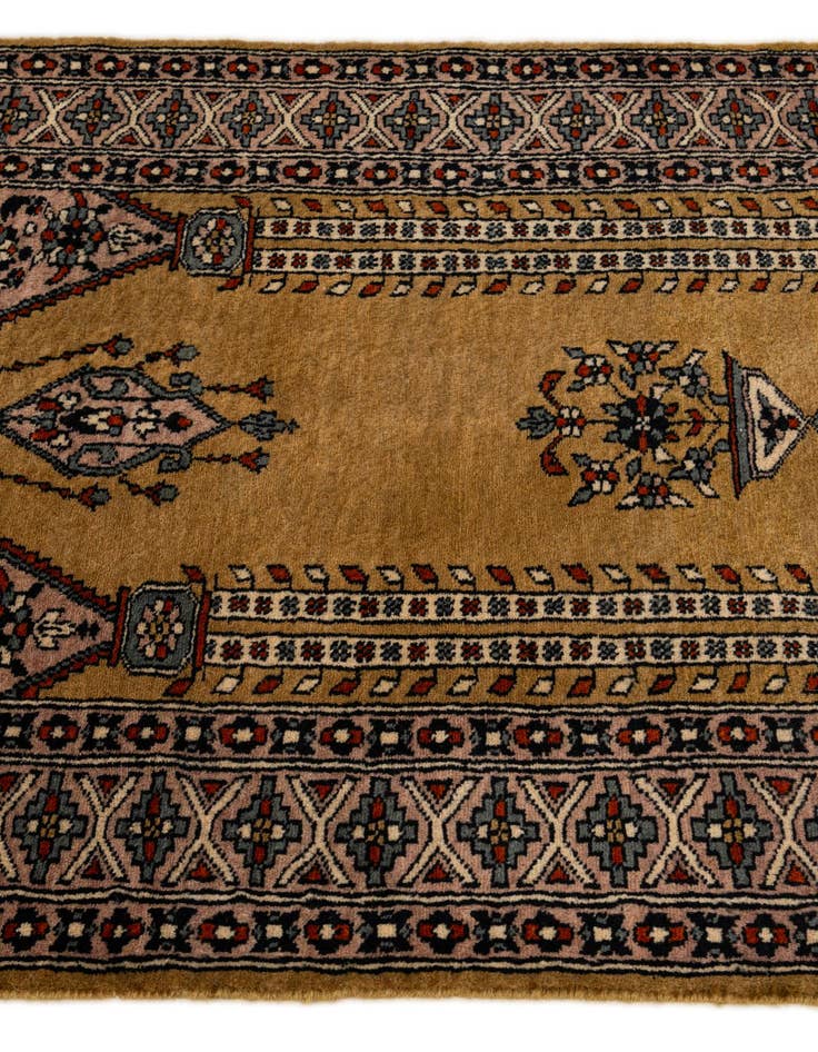 Detail image of 2' 9 x 4' 4  Hand Knotted Bokhara Oriental Wool Rug