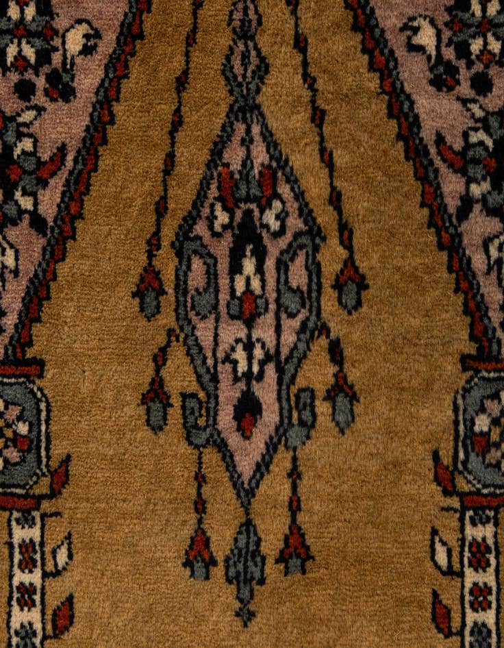 Detail image of 2' 9 x 4' 4  Hand Knotted Bokhara Oriental Wool Rug