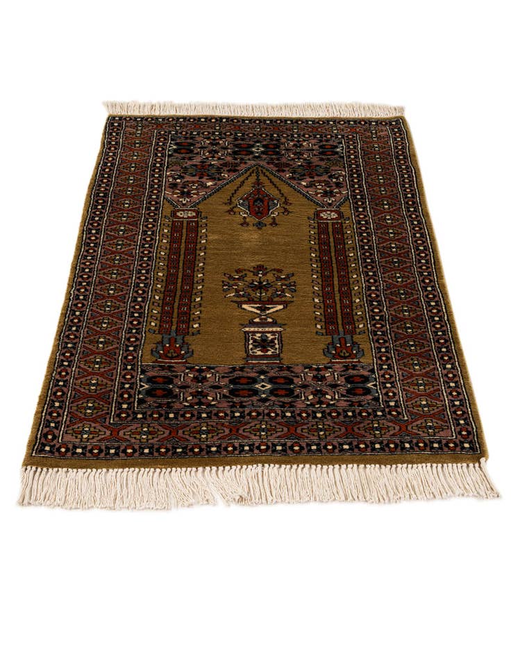 Detail image of 2' 8 x 4' 2 Hand Knotted Bokhara Oriental Wool Rug