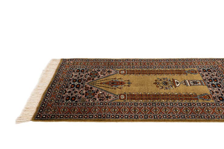 Detail image of 2' 8 x 4' 2 Hand Knotted Bokhara Oriental Wool Rug